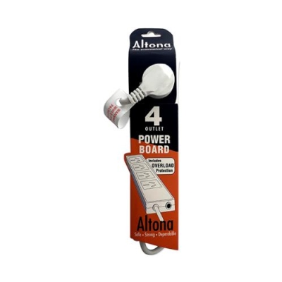 POWERBOARD 4WAY C/W O/LOAD PROTECT
