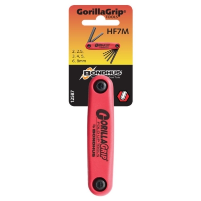 HEX KEY SET 2-8MM METRIC FOLD UP 7PC