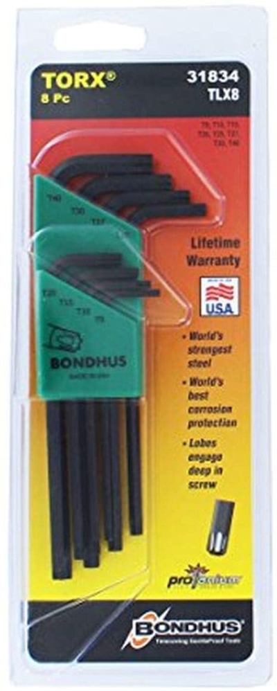 HEX KEY SET TORX T9-T40 LONG 8PC