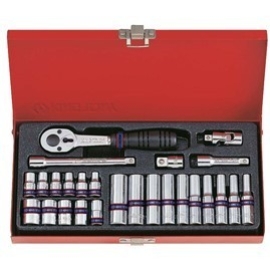 SOCKET SET 1/4DR MET 26PC