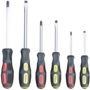 SCREWDRIVER SET 6PC TANG THRU