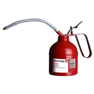 OIL CAN 300ML FLEXI + RIGID SPOUT L/MATE