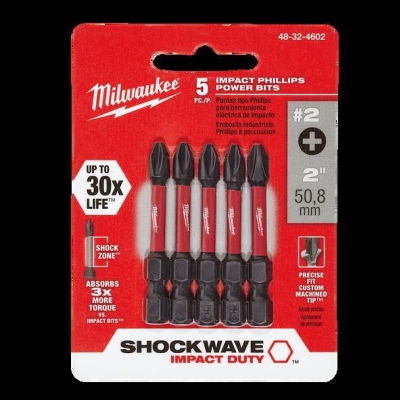BIT SET POWER #2 PH 50MM 5PC S/WAVE MW