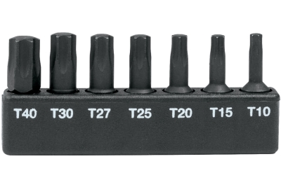 BIT SET IMPACTX T10-40 TX 25MM PK7