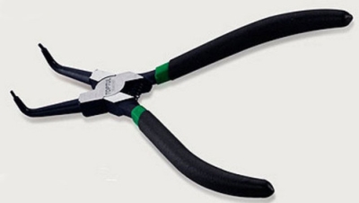 PLIERS CIRCLIP INT BENT TIP 7"
