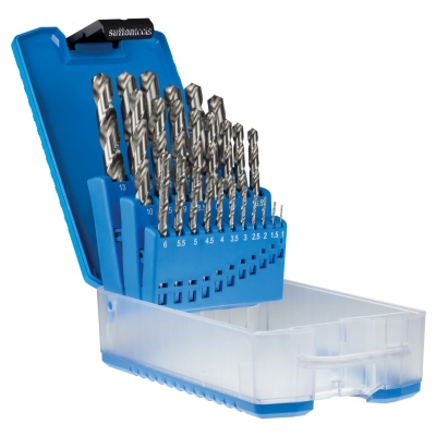 DRILL SET SM3 1-13MM HSS 25PC SUT