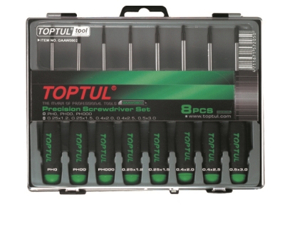 SCREWDRIVER SET PRECISION 8PC