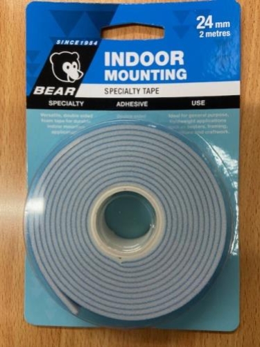 TAPE FOAM 24MM 2MT D/SIDED