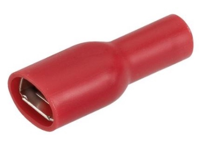 TERMINAL BLADE FEMALE RED 6.3MM PK10