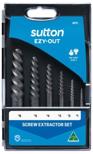 SCREW EXTRACTOR SET #1-6 6PC