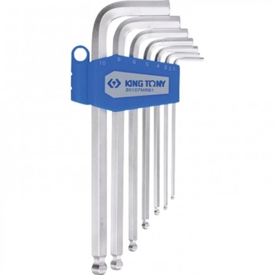 HEX KEY SET BALL LONG MET 7PC