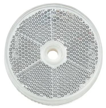 REFLECTOR ROUND CLEAR 60MM PK2