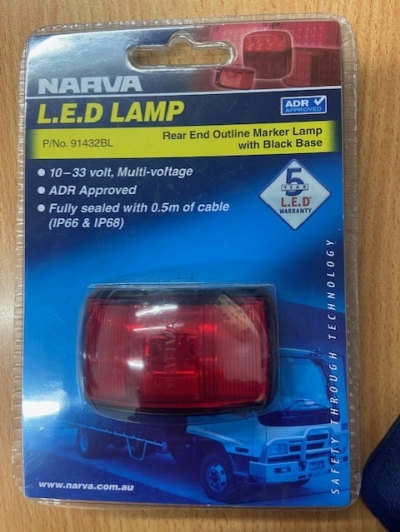 LIGHT LED REAR MARKER 9-33V NARVA