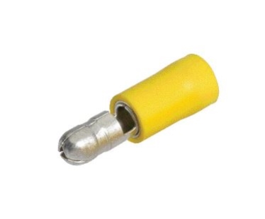 TERMINAL BULLET MALE YLW 5MM PK8