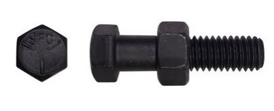 BOLT&NUT GR8 5/8X2 UNC BLK
