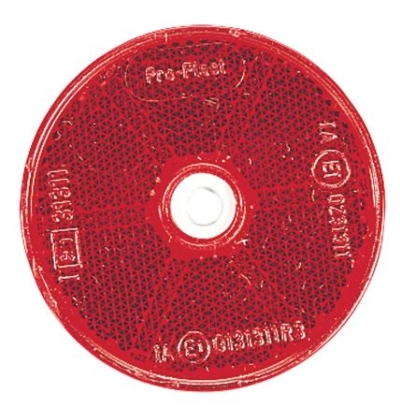 REFLECTOR ROUND RED 60MM PK2