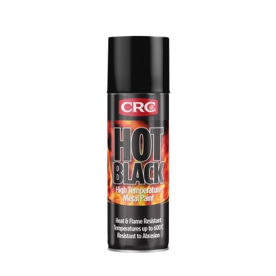 PAINT HOT BLACK HI TEMP 400ml AERO (5131)