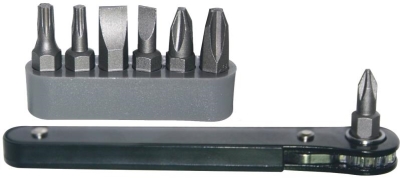 RATCHET DRIVER BIT SET 8PC