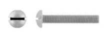 M SCREW 1/4X2 1/4 RD HD SLOT SS