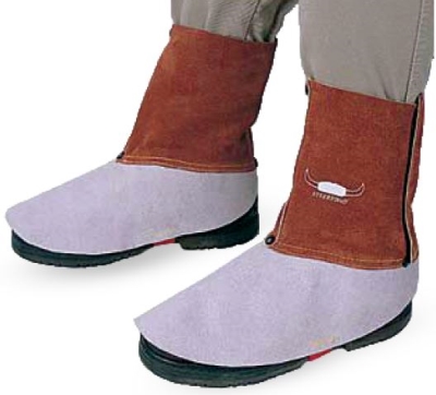 SPATS LEATHER FOR BOOTS WITH VELCRO
