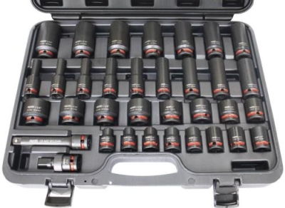SOCKET SET IMPACT SAE DEEP & STD 1/2DR 34PC SP20327