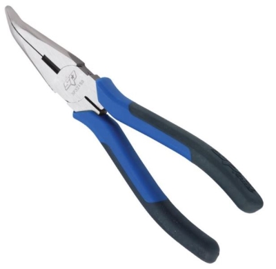 PLIERS HI LEVERAGE LONG NOSE 200mm BENT