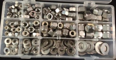 KIT WASHER & NYLOC METRIC 316 SS