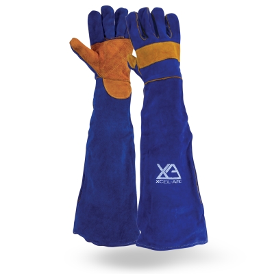 GLOVES WELD BLUE/GOLD #LG PR X/ARC FULL ARM