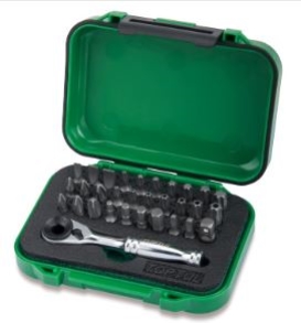 BIT SET SCREWDRIVER 31PC W/MINI RATCHET