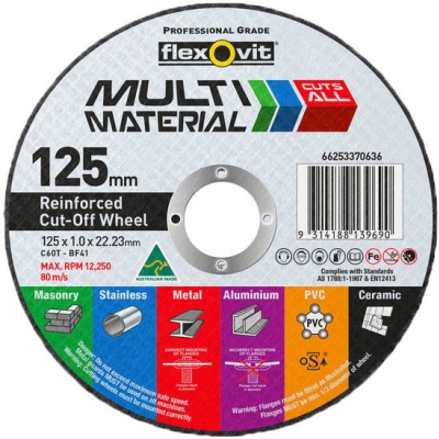 CUT OFF DISC 125X1.0x22 C60TBF41 TUB (25 Disc)