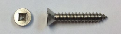ST SCREW 8GX3/4 CSK SQ #2 SS304
