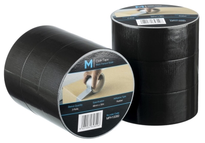 TAPE CLOTH 48MM 30MT X250MU BLK