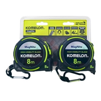 TAPE 8MT 32mm MAG BLK HI-VIS 2PK