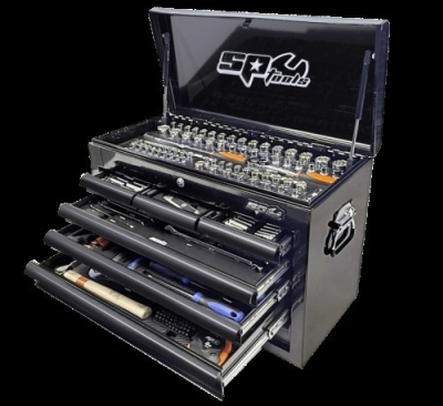 TOOL CHEST 7DRAW 233PC MET/SAE BLK