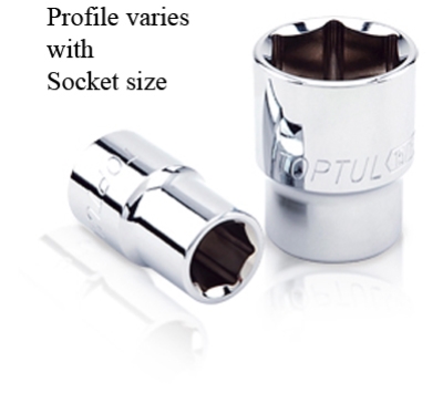 SOCKET 1/2DR 1" 6PT TOPTUL