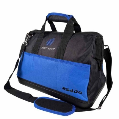 TOOL BAG PRO WIDE MOUTH W/ZIP 410mm