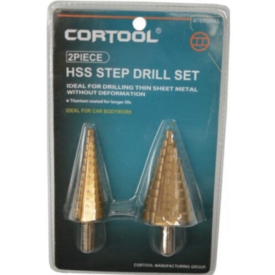 STEP DRILL SET 2PC CORTOOL HSS 2PC
