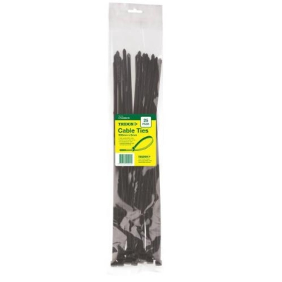 CABLE TIE 550X9MM BLK PK25