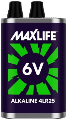 BATTERY 6V ALKALINE MAXLIFE